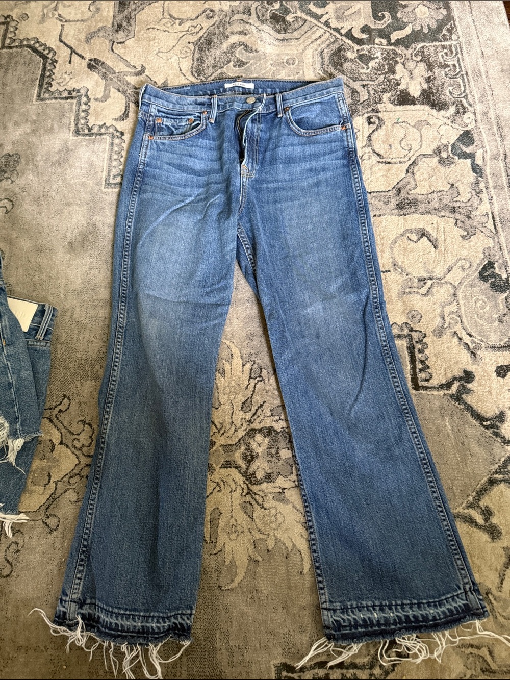 GRLFRND women’s Bootcut Jeans in Medium Blue